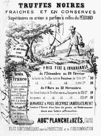 19th Century French Trade Card for Black Truffles Art Print by Granger Collection