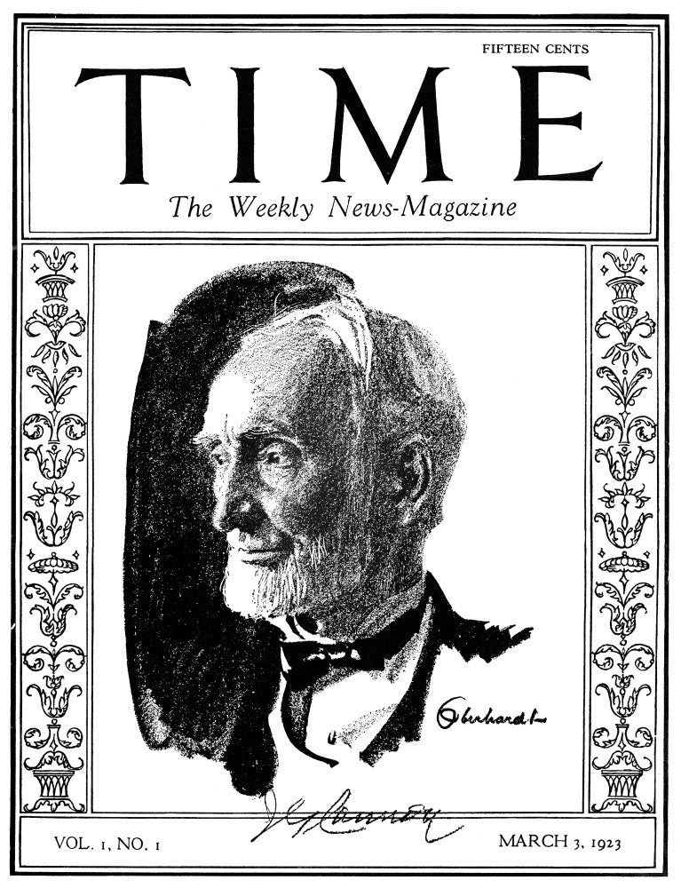 Time Magazine Cover from March 3, 1923 - Fine Art Print by Granger Collection