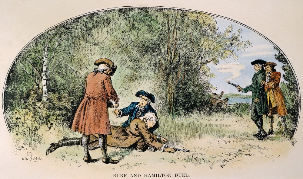 Hamilton-Burr Duel 1804 Fine Art Print - Historic Drawing