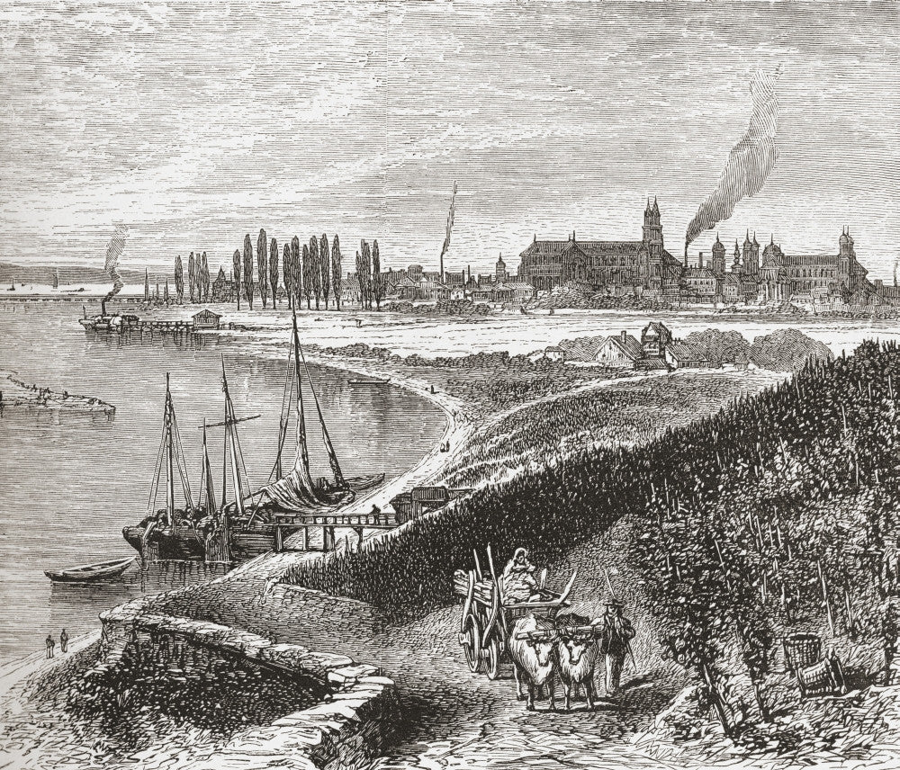 Worms, Rhineland-Palatinate in the 19th Century Fine Art Print