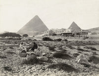 Mena House Hotel at Giza with Pyramids - Vintage Photograph Print