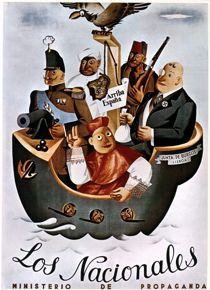 Spanish Civil War Republican Propaganda Poster Print (C1938)