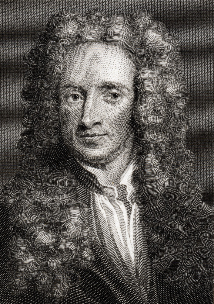 Sir Isaac Newton Engraved Fine Art Print by Edward Smith