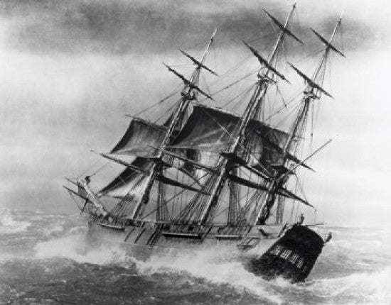 Clipper Ship Fine Art Print by Unknown Artist
