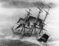 Clipper Ship Fine Art Print by Unknown Artist