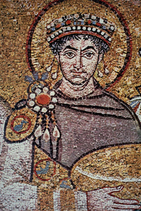 Justinian I Fine Art Print - Mid-6th Century Mosaic | Posterazzi