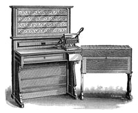 Hollerith Tabulator 1890 Fine Art Print - Contemporary Wood Engraving