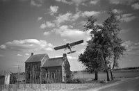 Crop Dusting Airplane Fine Art Print by Edwin Rosskam