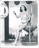 Dorothy Malone Holding Tennis Racket Photo Print