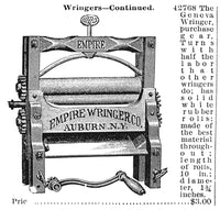 Clothes Wringer 1895 Wood Engraving Fine Art Print by Granger Collection