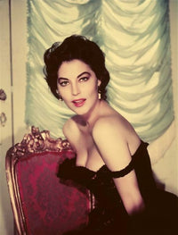 Ava Gardner Red Chair Photo Print - Premium Quality Art