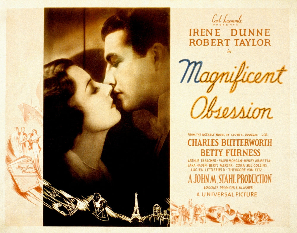 Magnificent Obsession Movie Poster Print Featuring Irene Dunne and Robert Taylor (1935)
