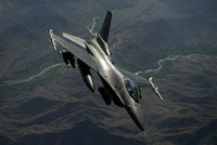 F-16C Fighting Falcon Over Afghanistan Fine Art Print by Stocktrek Images