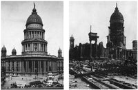 San Francisco City Hall Poster Print - Historic Earthquake Art