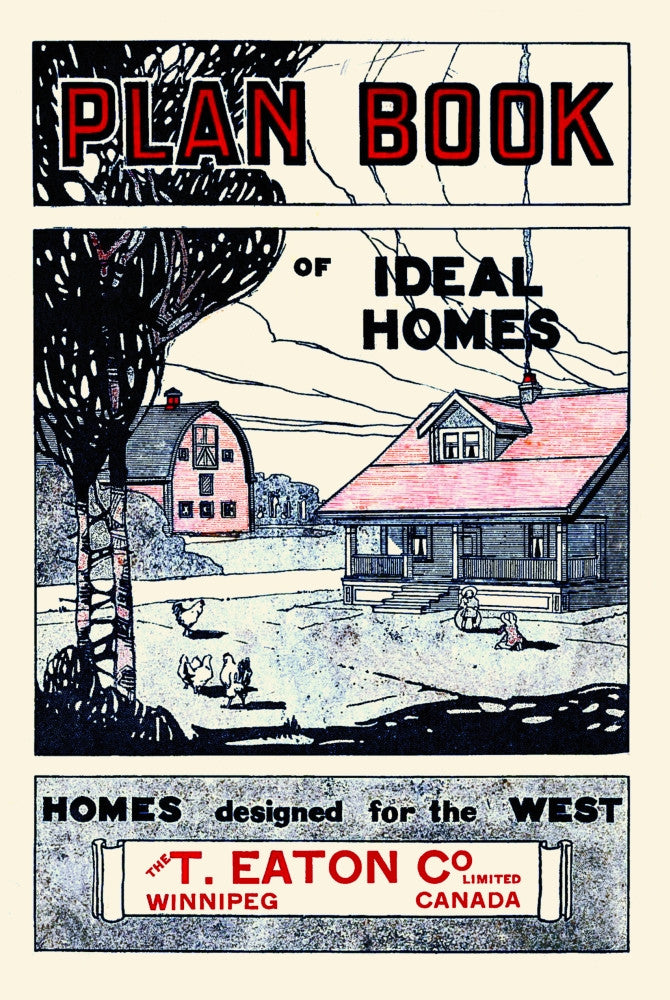 T Eaton Company Architectural Design Plans Poster Print