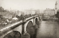 London Bridge Traffic Scene Fine Art Print, C1900 by Granger Collection