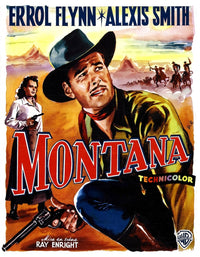 Montana Movie Poster featuring Alexis Smith and Errol Flynn (1950)