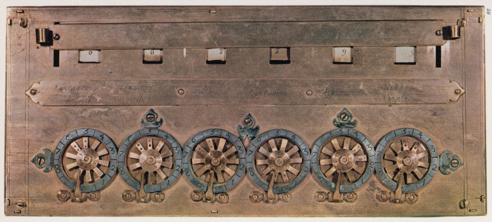 Pascaline Mechanical Calculator Fine Art Print by Science Source