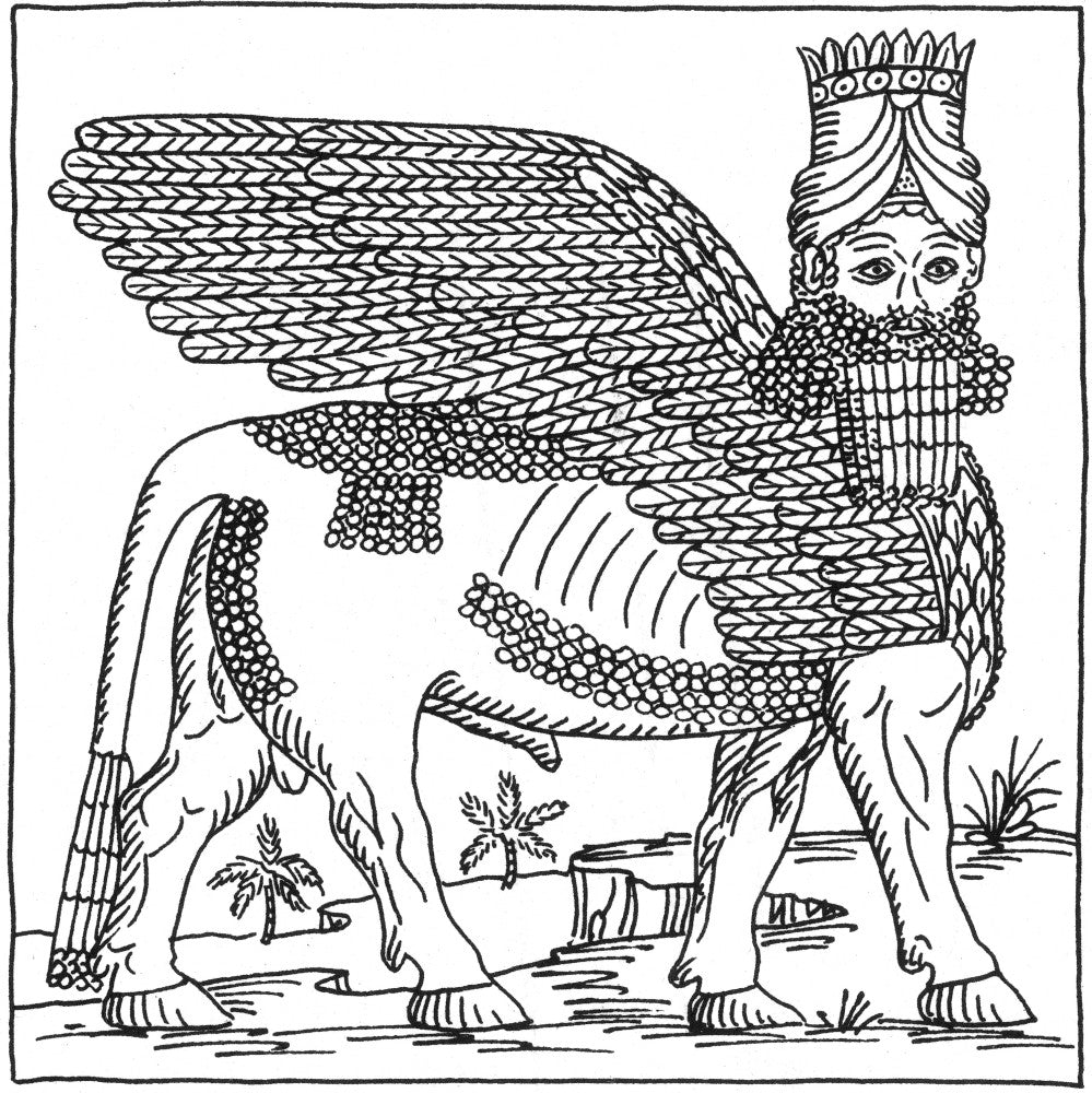 Lamassu Fine Art Print - Assyrian Protective Deity by Science Source