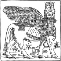 Lamassu Fine Art Print - Assyrian Protective Deity by Science Source