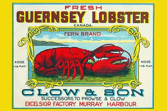 Murray Harbour Lobster Crate Label Fine Art Print