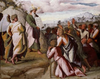 Moses Presenting the Ten Commandments Fine Art Print by Raphael - St. Peter's Basilica
