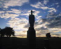 Sculpture of St. Patrick Fine Art Print - Hill of Tara, Ireland by The Irish Image Collection