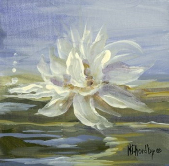 Water Lillies 3 Fine Art Print by Harriet Nordby (12x12)