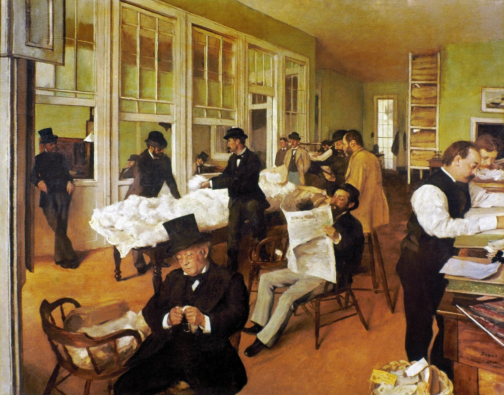 The Cotton Office, 1873 Fine Art Print by Edgar Degas