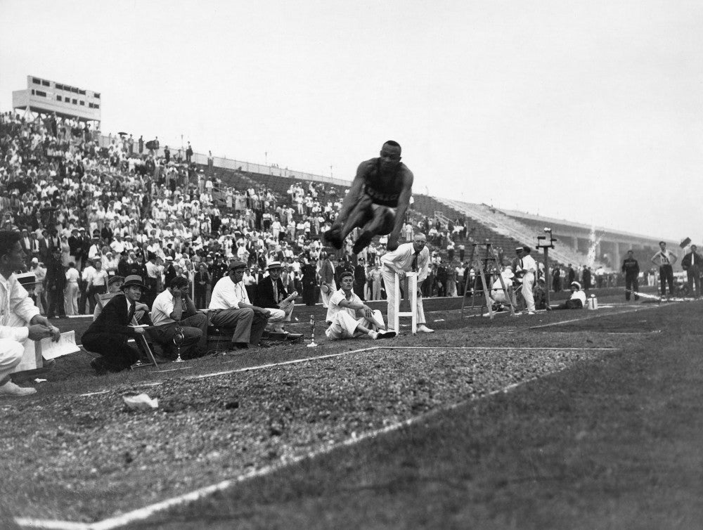 James 'Jesse' Owens Broad Jump Fine Art Print – 1936 Olympic Legend