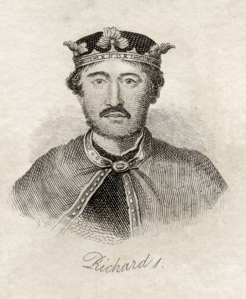 Richard I, King of England (1157-1199) Historical Print