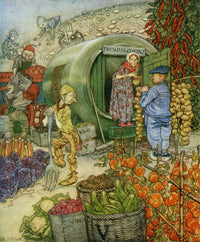 Mr. and Mrs. Vinegar at Home Fine Art Print by Hilary Jane Morgan
