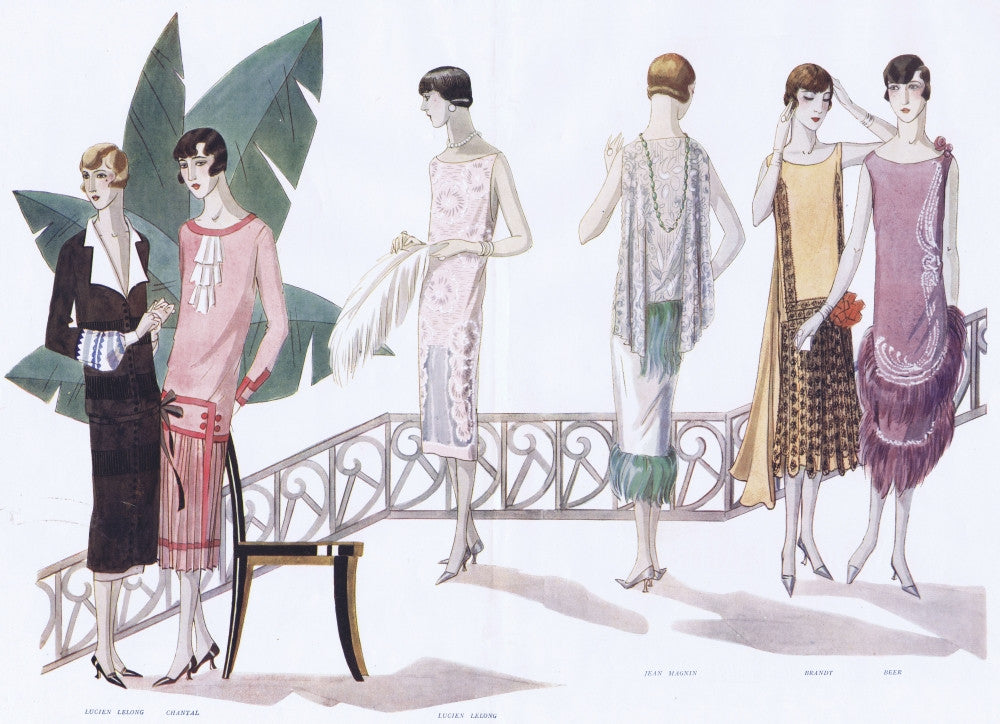 Paris Fashions Spring 1925 Fine Art Print by Mary Evans