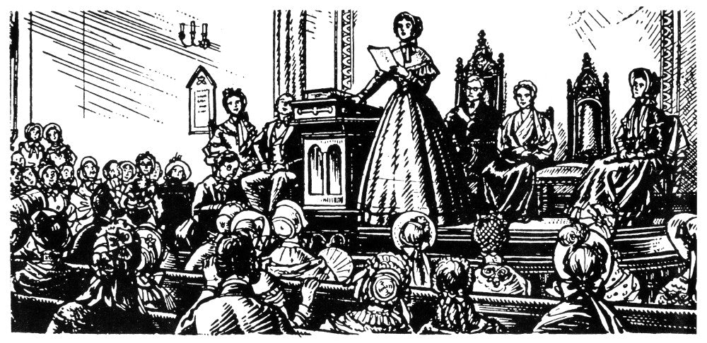 Seneca Falls Meeting Fine Art Print - Elizabeth Cady Stanton