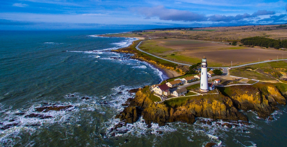 Elevated View of Pigeon Point Lighthouse Fine Art Print