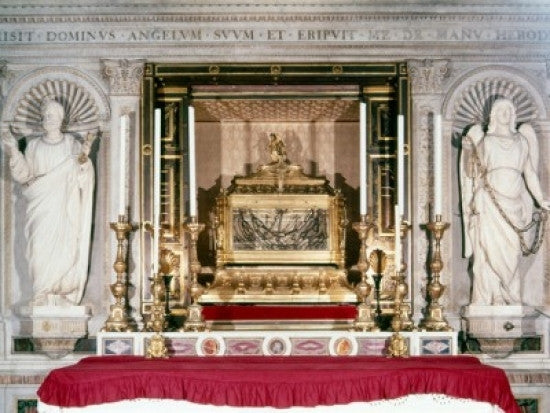 Italy Rome San Pietro in Vincoli Altar Church Interior Poster Print
