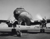 Low Angle Airplane on Runway Fine Art Print