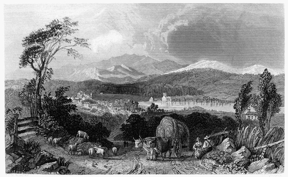 Harvest Scene in New Hampshire - Fine Art Print, 1839