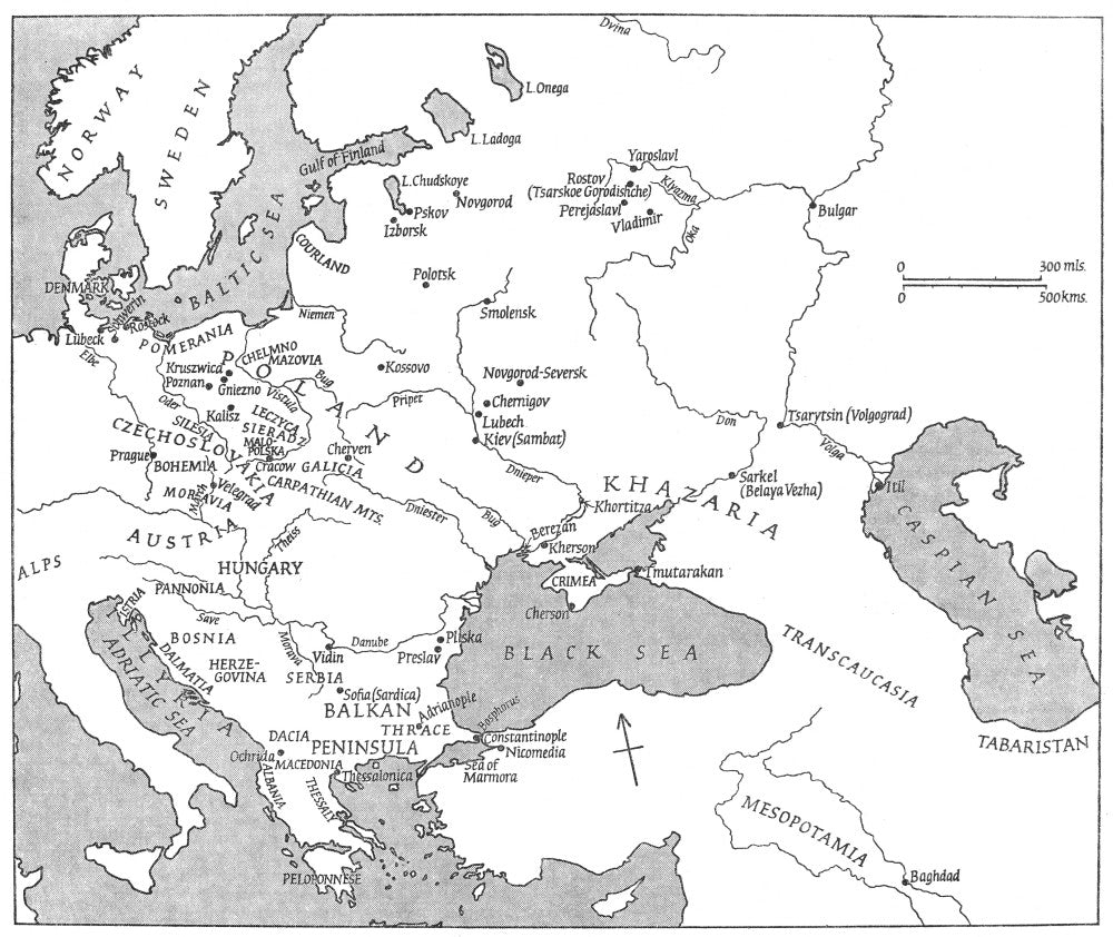 Slavic Population Map Fine Art Print - 10th Century Distribution