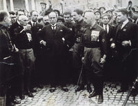 Benito Mussolini and Fascist Followers March on Rome Poster Print