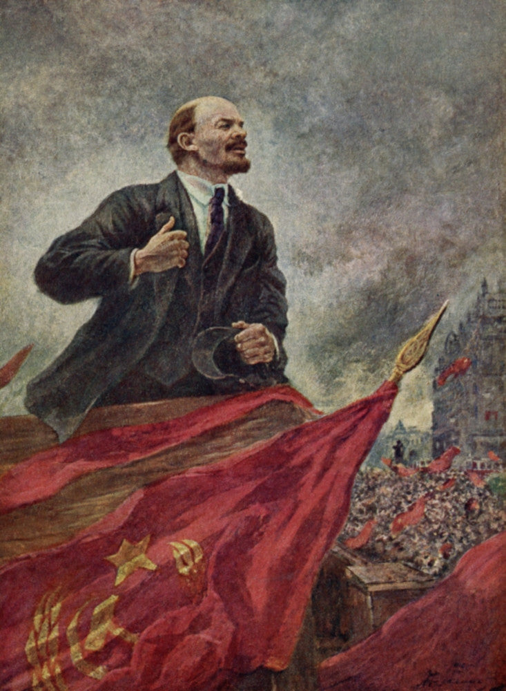 Lenin On The Stand Poster Print - Historical Artwork