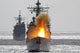 USS Chancellorsville Launches Standard Missile Fine Art Print by Stocktrek Images