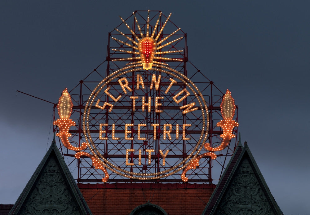 Historic Electric City Sign Poster Print - Scranton, PA