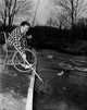 Mature Man Fishing from Wheelchair Fine Art Print