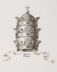 The Papal Crown Fine Art Print from 1820 by Abraham Rees