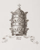 The Papal Crown Fine Art Print from 1820 by Abraham Rees
