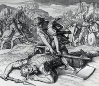 David Slays Goliath Fine Art Print by Julius Schnorr von Carolsfeld