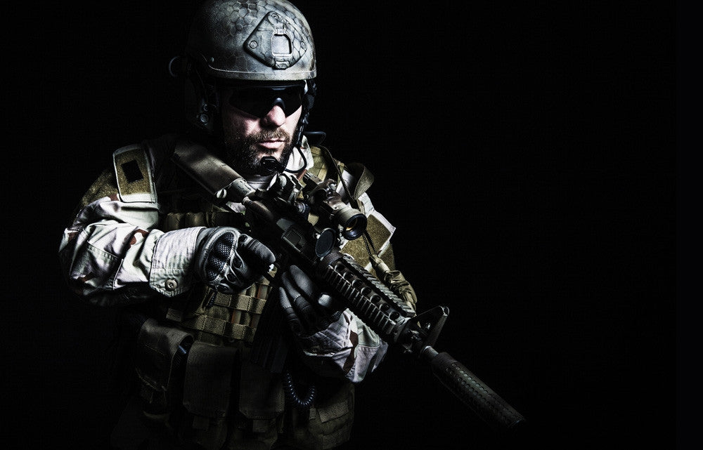 Bearded Special Forces Soldier Poster Print by Oleg Zabielin