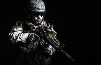 Bearded Special Forces Soldier Poster Print by Oleg Zabielin