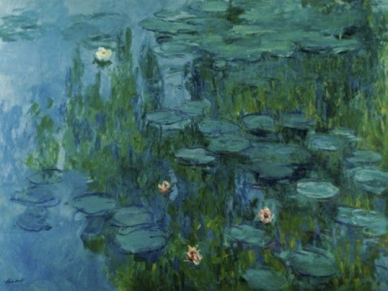 Water Lilies Fine Art Print by Claude Monet | Posterazzi